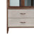 Houston 79" Tall Display Cabinet with LED Lights - Walnut