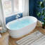Baignoire de trempage autoportante en acrylique 67 po. X 31,5 po.