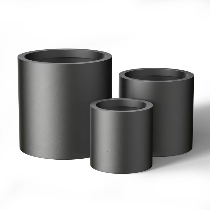 Odder Handmade Pot Planter, Charcoal Black