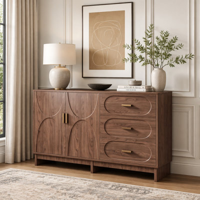 47.2 Inch Farmhouse Storage Cabinet, Easy Assembly