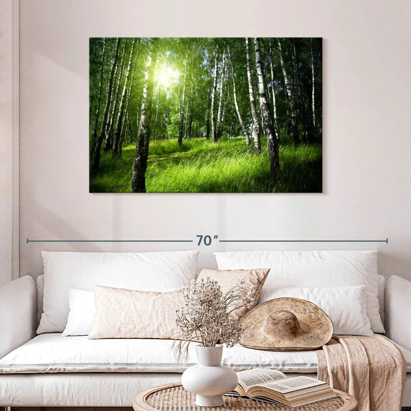 Alvord Birch Forest Sunrise View, 30" H x 45" W