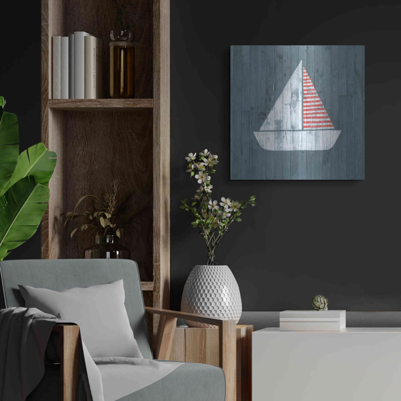 Luxe Nautical Art «Nautical Plank I» par Grace Popp, M «Nautical Plank I» par Grace Popp