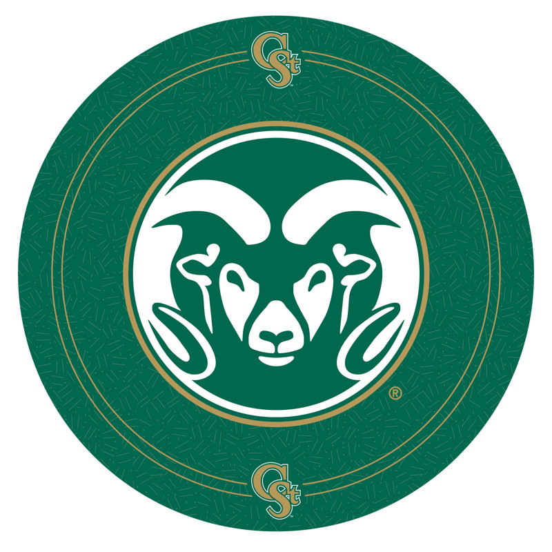 NCAA Swivel Upholstered Counter Stool, Colorado State