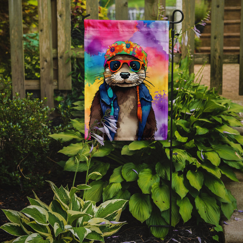 Drapeau de jardin hippie