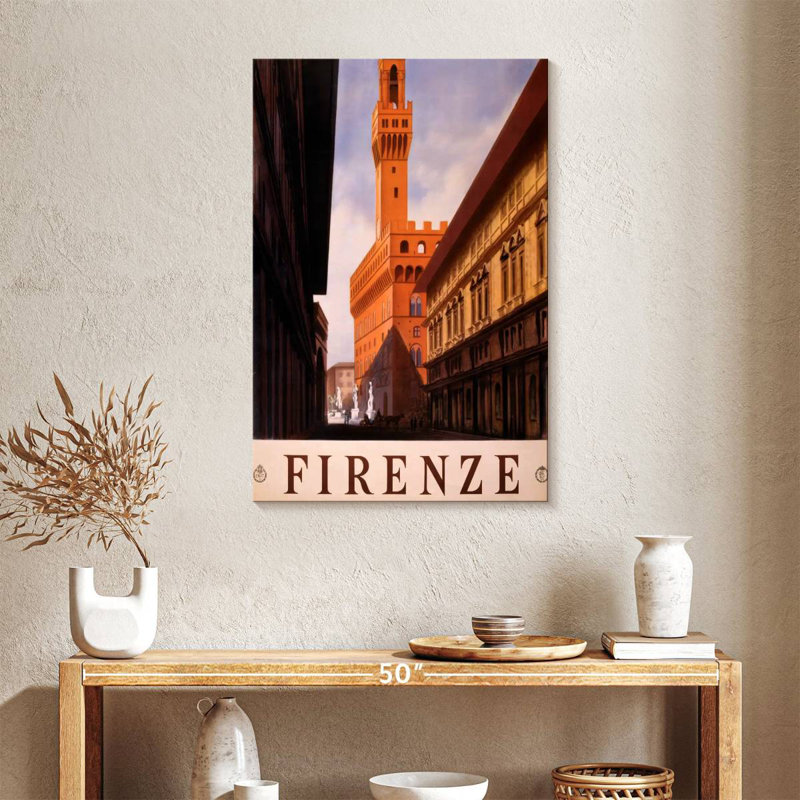 Plaque murale Aime See Firenze, H 36 po x l 24 po