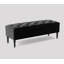 Alyana Wide Tufted Rectangle Ottoman Storage Bench - Upholstery Velvet Shoe Bench with Turned Wooden Legs-325840193-326681119