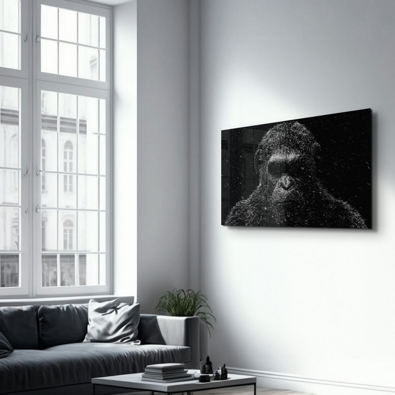 Élégante peinture murale en verre trempé de 13,8 po x 21,7 po | 100% verre trempé, épaisseur: 0,16 pouce | Imprimé UV pour des couleurs éclatantes | Parfait pour la décoration intérieure, le salon et les espaces de bureau