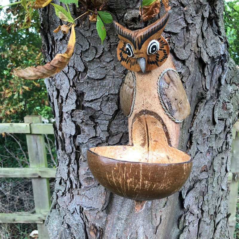 Dunbar Wood Hanging Decorative Bird Feeder