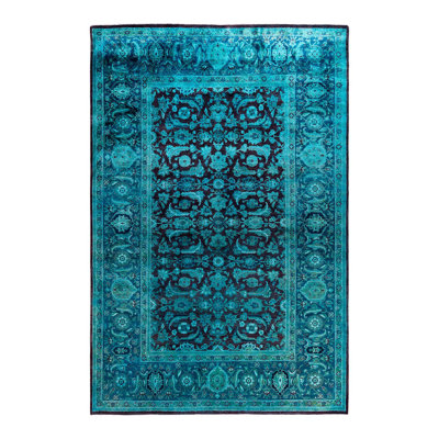 Overyed One-of-a-Kind Rectangle 6'2" X 9'3" Hand Knotted Area Rug