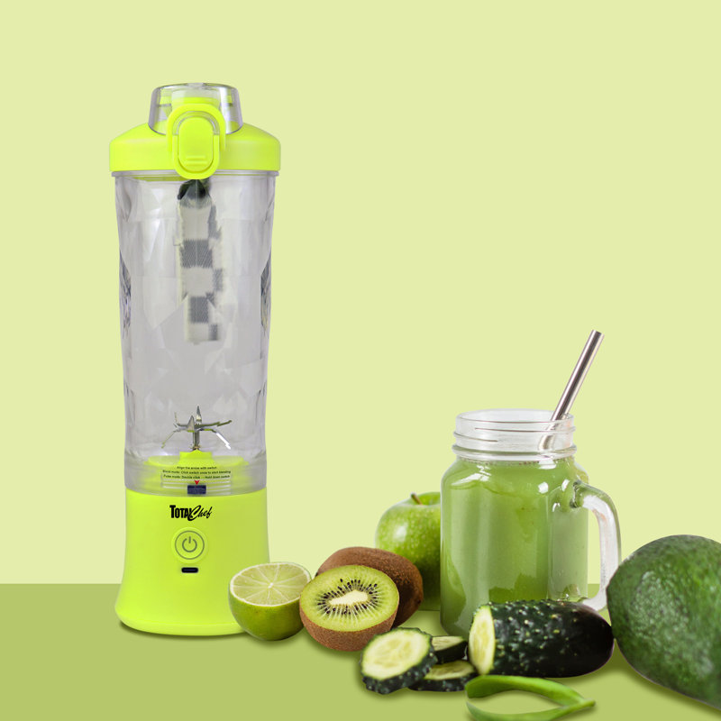 Total Chef Portable USB Hand Blender Yellow Blender, Yellow