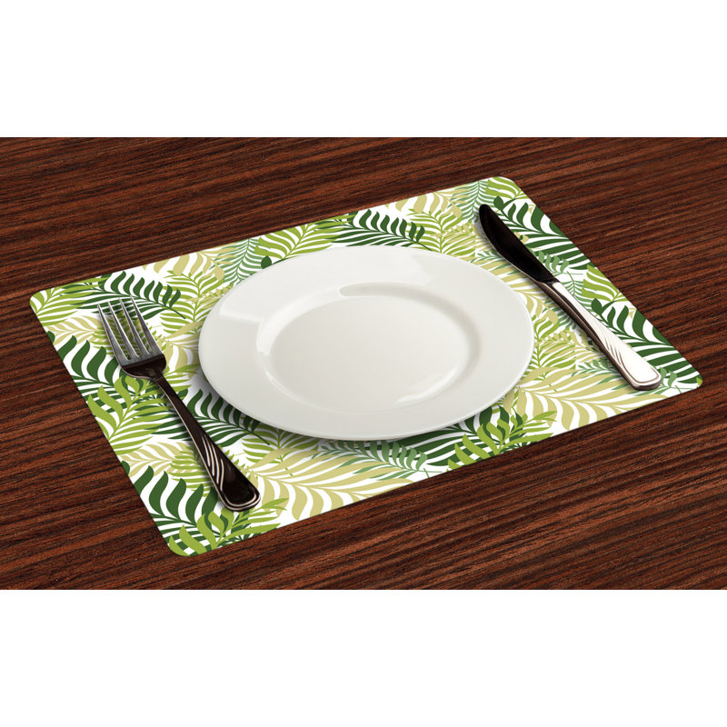 Polyester Floral Rectangle Placemat