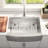 Blenzia 30 Inch Undermount Workstation16 Gauge 304 Stainless Steel Farmhouse Apron Front Kitchen Sink 30" x 21" x 10"