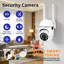Caméra de sécurité domestique Hawkray, supportant le WIFI 2,4 / 5G, installation simple, configuration rapide, vision nocturne en couleur, système de sécurité audio bidirectionnel et de détection de mouvement.