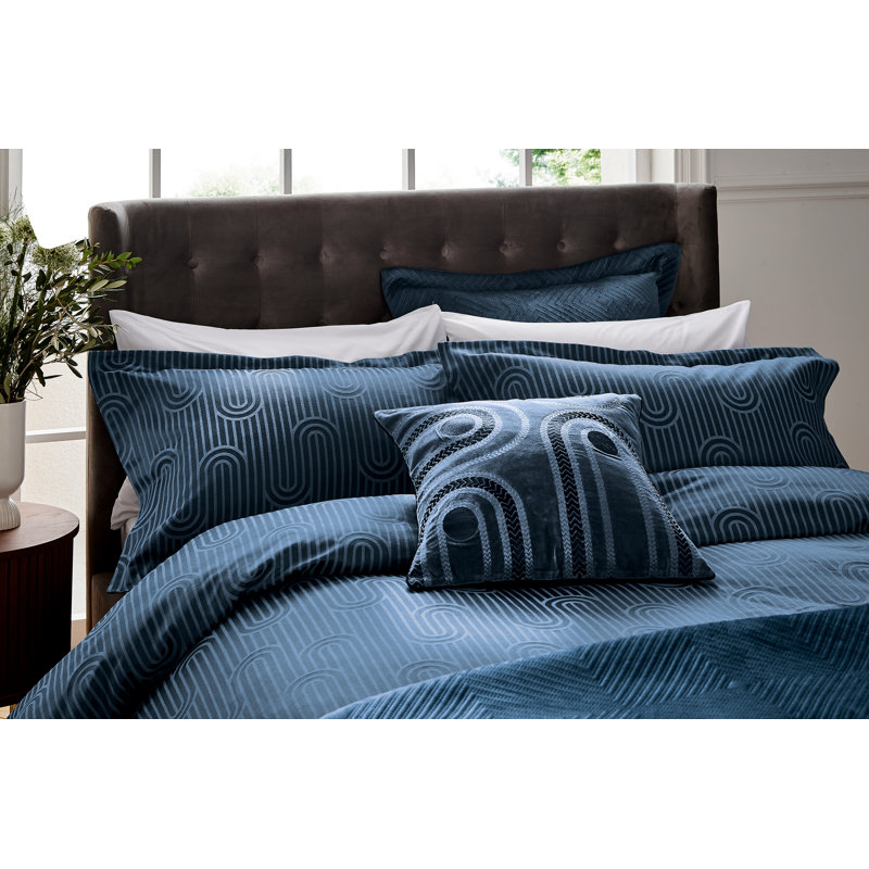 Empire Soft Touch Cotton Rich Duvet Cover, Double, Blue
