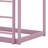 Arja Twin Over Twin Bunk Bed, Rubber Wood House Bed Frame-949605996