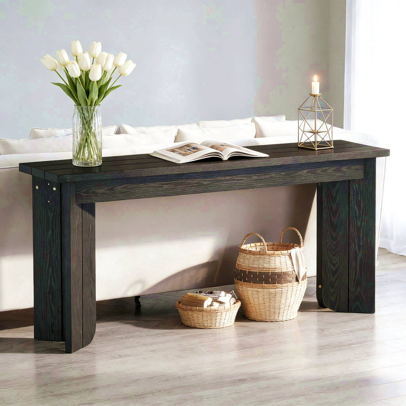 Table de couloir en bois, console, table de canapé (table seulement)