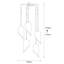 Luminaire suspendu cylindrique à 5 lumières Finbar