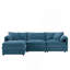 Canapé modulaire luxueux en chenille avec plusieurs conforts pour le salon