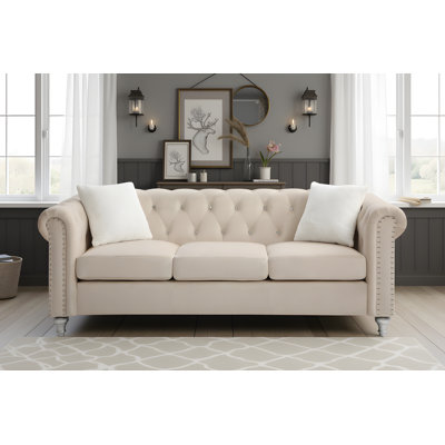 Krishonda Velvet Sofa
