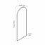 Stainless Steel Arch Wall Mirror-98249884