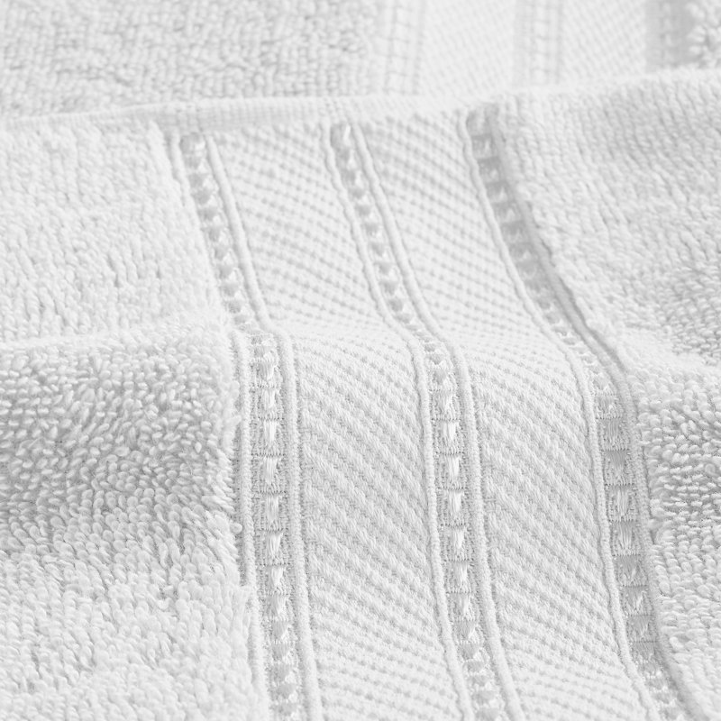 White Cotton SpunLoft Bath Towel Set, 4-Pack