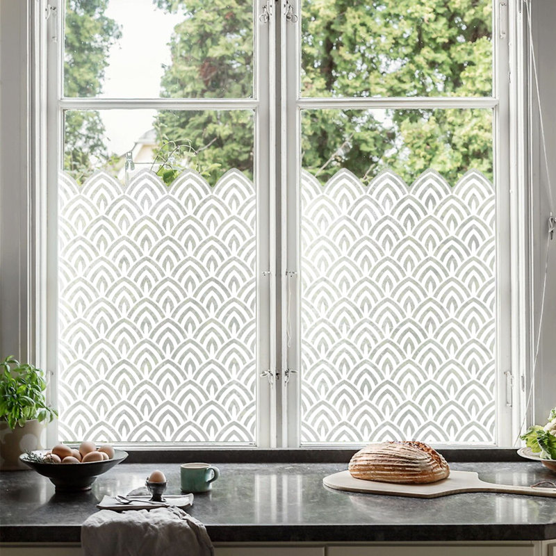 Abstract Non-Wall Damaging Window Decal