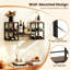 Wine Bottle & Glass Rack Rustic Brown
