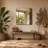 Tempered Glass and Aluminum Alloy Framed Decorative Wall Mirror-620450237-620450234
