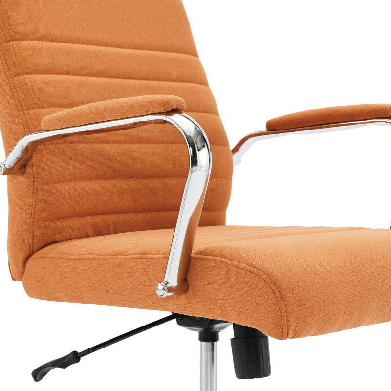 Mallory Polyester Blend Task Chair, Nut