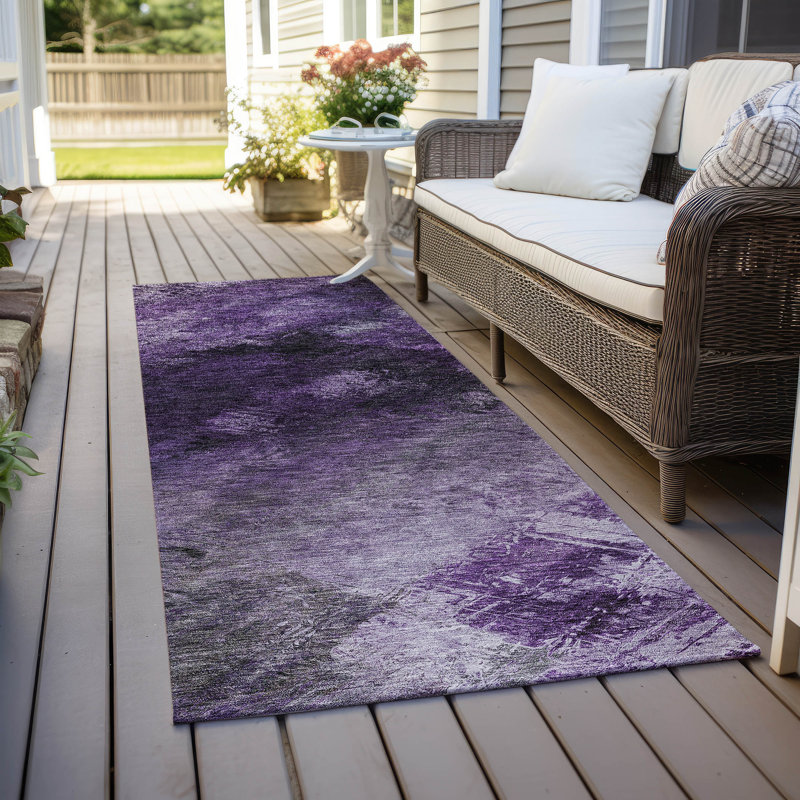 Tapis intérieur / extérieur Fayme, Tapis de couloir 2 pi 3 po x 7 pi 6 po