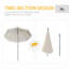 Bronica 202cm Tilt Beach Parasol-1137726019