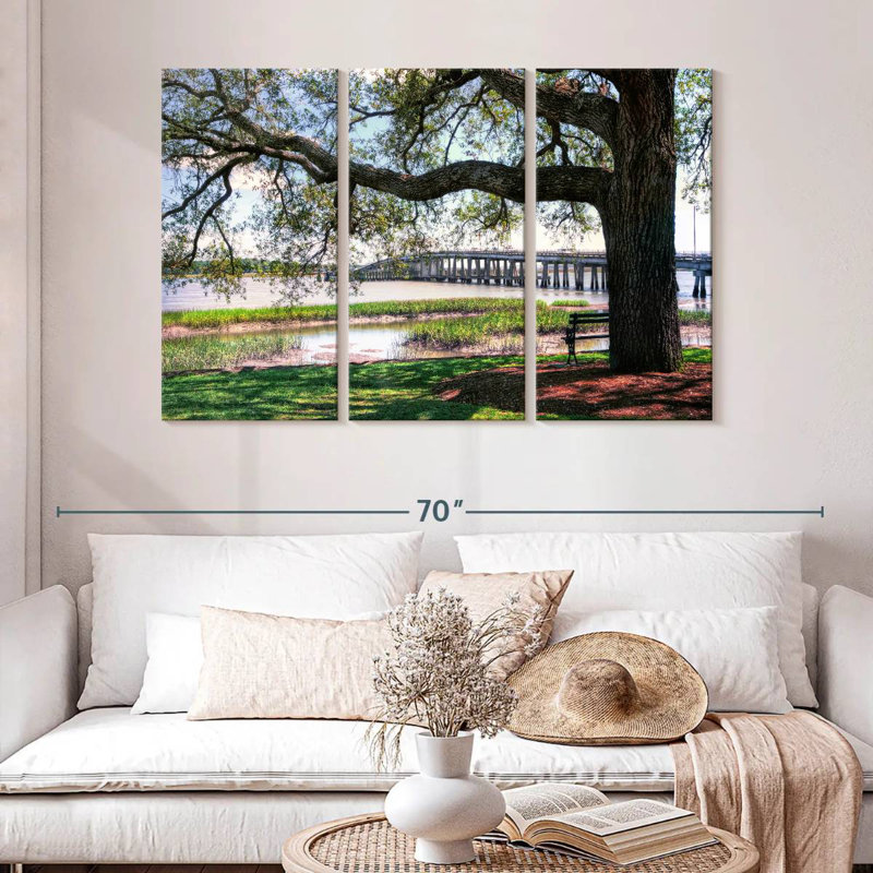 Rorry Harbor Riverside, 32" H x 50" W