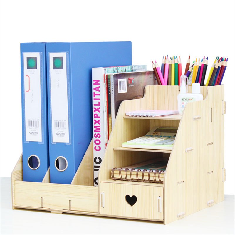 Boîte de rangement pour dossiers, étagère de rangement, Crème