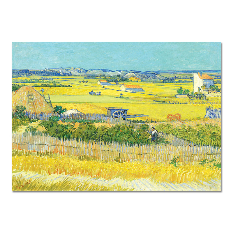 The Gathering by Vincent Van Gogh - No Frame Painting on Glass, 65cm H x 95cm W