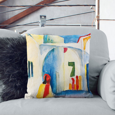 View Into A Lane Square Throw Cushion