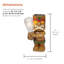 Statue Tiki à énergie solaire 9 "avec lumières DEL