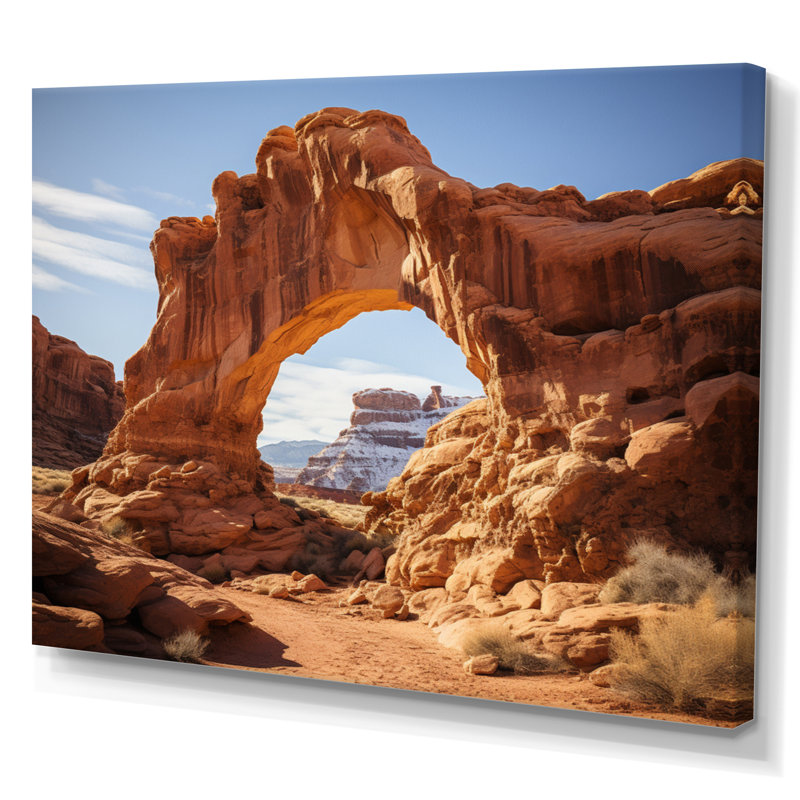 Desert Archways I - Desert Wall Art, Wrapped Canvas, 34" H x 44" W x 1.5" D