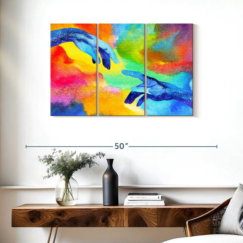 Keiraleigh Abstract Creation Hands, 24" H x 38" W