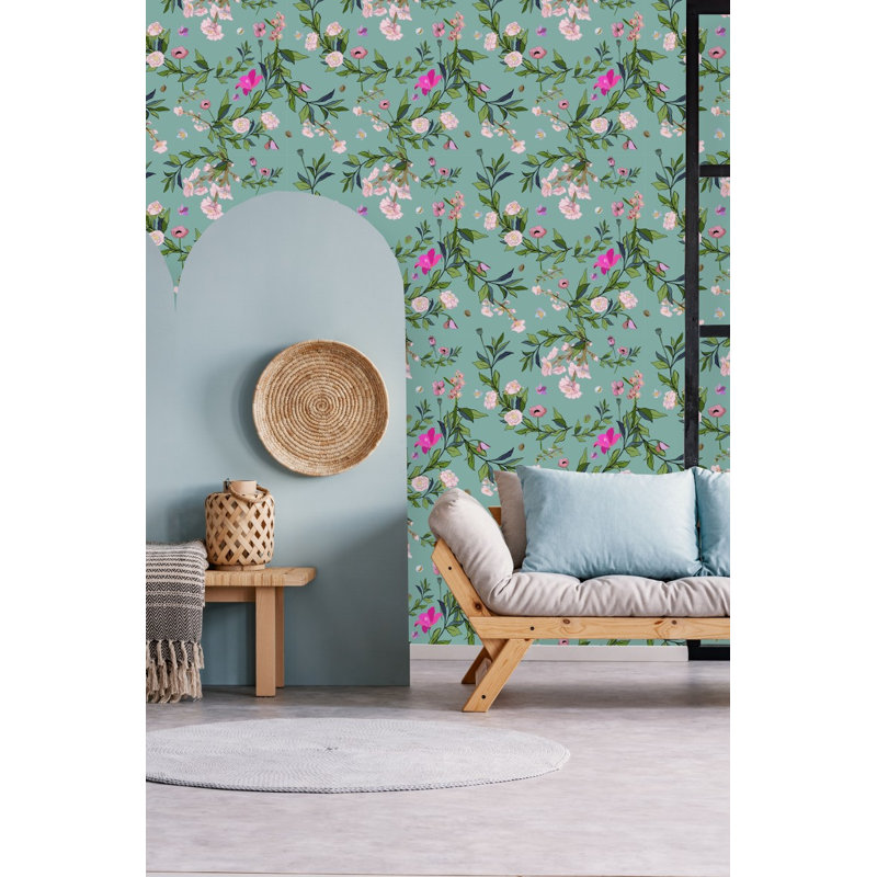 Rouleau de papier peint L 18,75 pi x l 25 po Little Flowers