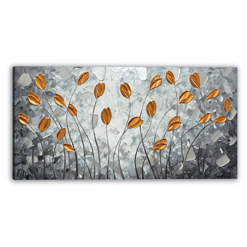 Décoration murale feuilles, H 24 po x l 48 po x P 1,5 po