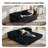 No Assembly Required Compression Packed 2 Person Fabric Sofa Bed, High Rebound Density Sponge Sofa-2108988478