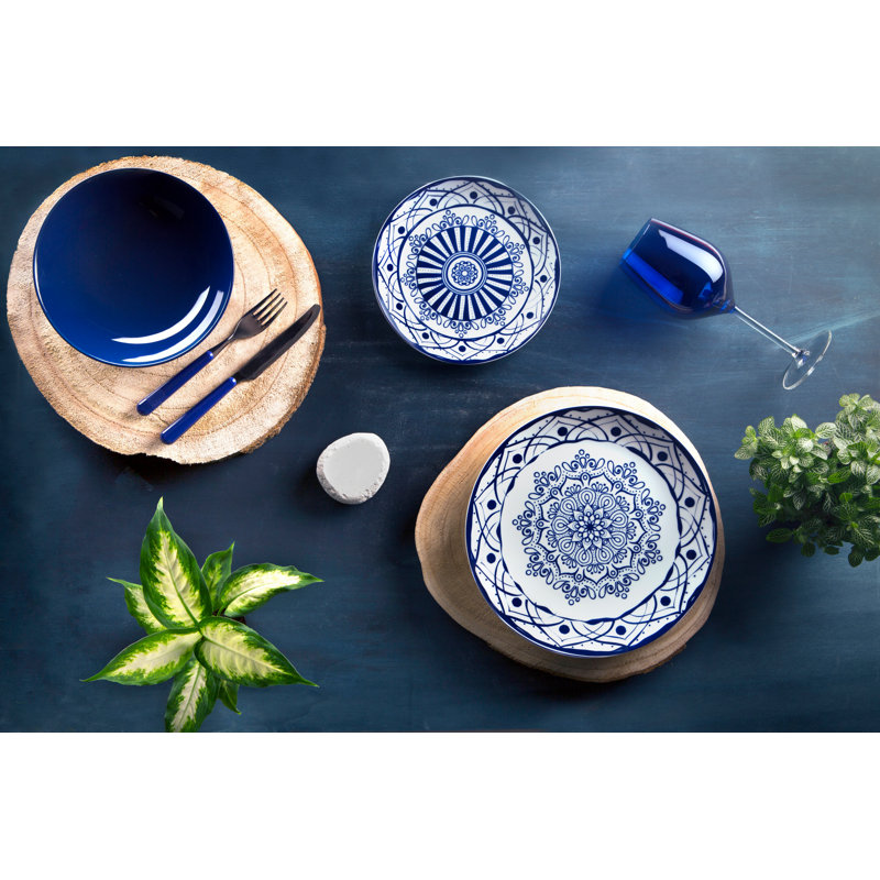 Boheme Blue Piece Dinnerware Set - Service for 6