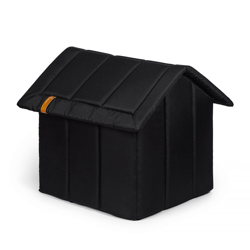 Dog House, Black, 45cm H x 38cm W x 44cm D