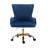 Anzly Velvet Wingback Office Chair with Gold Chrome Base-2024574262