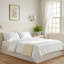 Structure de lit plateforme en bois avec rangement relevable, grand, blanc cassé rustique-1295656418-1295656419