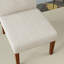 Ensemble de 2 chaises d'appoint en tissu avec table ronde en bois, fauteuil de coiffeuse décoratif pour bureau à domicile, fauteuil d'appoint de coin