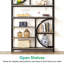 195cm H x 100cm W Stainless Steel Geometric Bookcase-1207562970