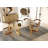 Amadeus 17'' H Faux Leather Upholstered Armchair