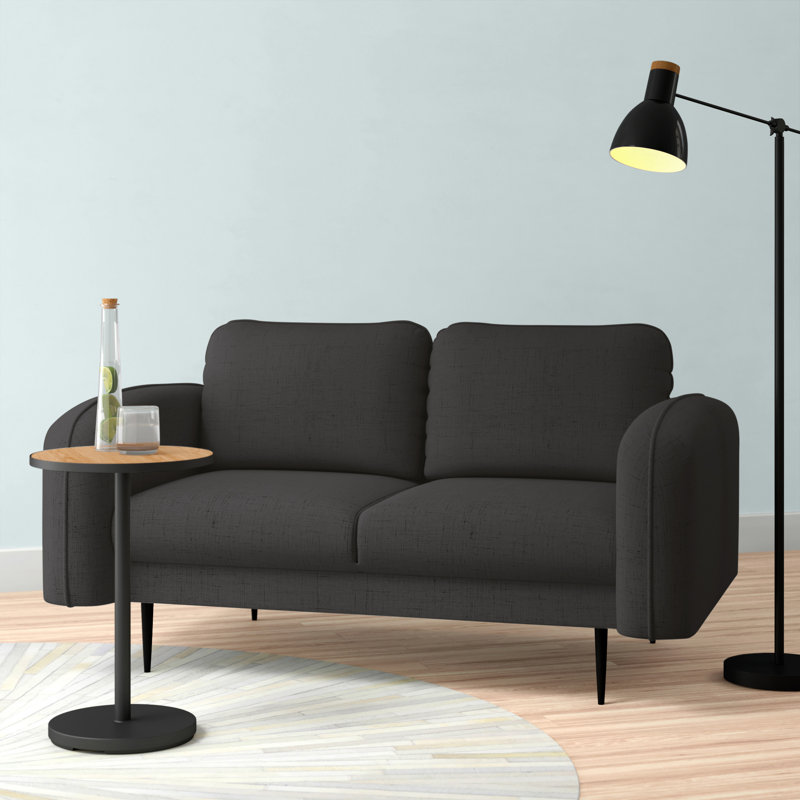 Natalie 2 Seater Loveseat, Cablo Anthracite