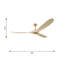Visual Comfort Fan Maverick Smart 70 Indoor Ceiling Fan with Threaded Downrod, Dark Walnut blades and Handheld Remote-2051072869-2051072870